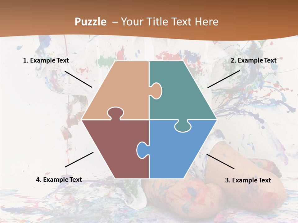 People Paint Cute PowerPoint Template