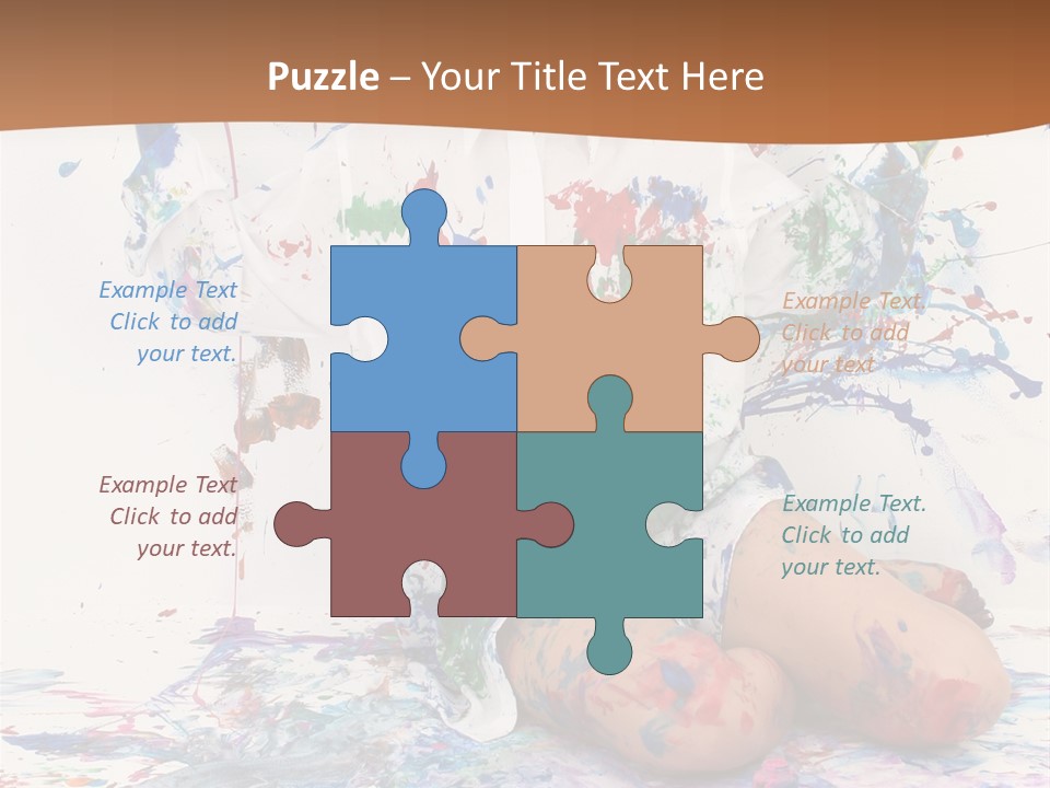 People Paint Cute PowerPoint Template