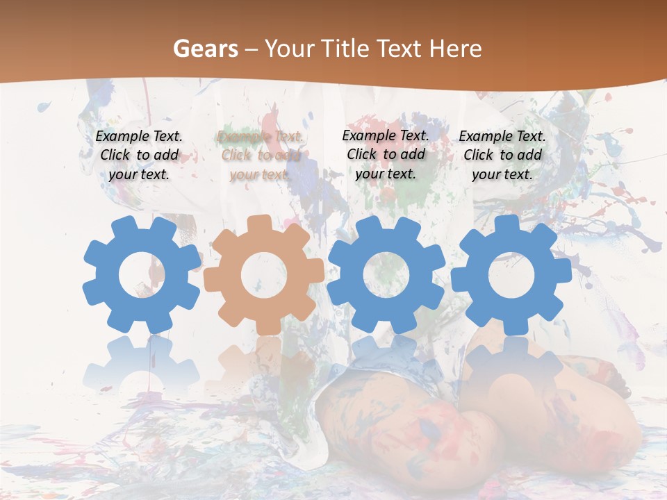 People Paint Cute PowerPoint Template