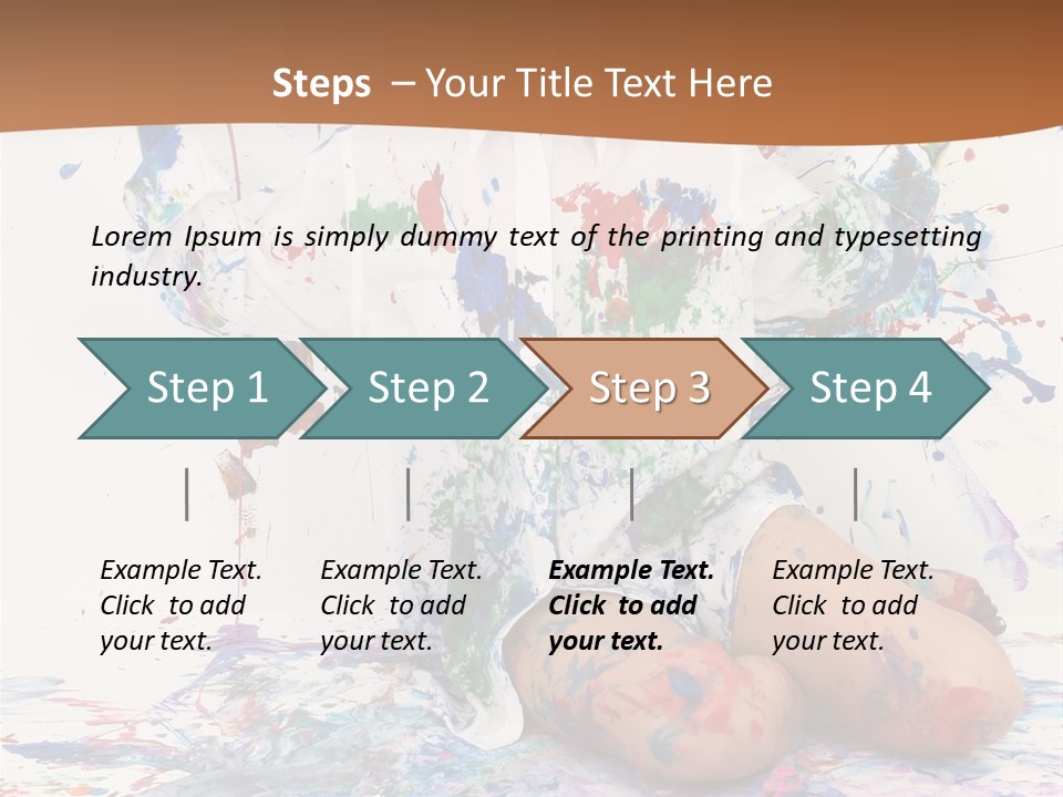 People Paint Cute PowerPoint Template