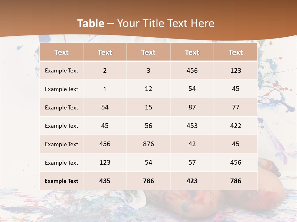 People Paint Cute PowerPoint Template