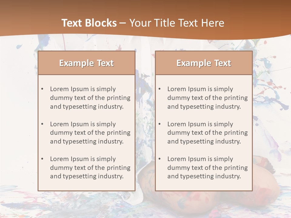 People Paint Cute PowerPoint Template