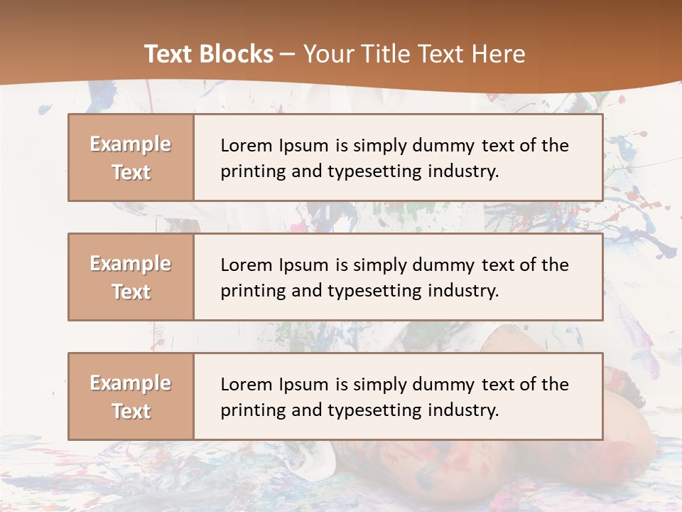 People Paint Cute PowerPoint Template