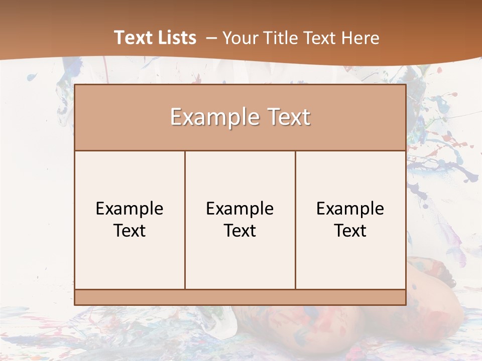 People Paint Cute PowerPoint Template