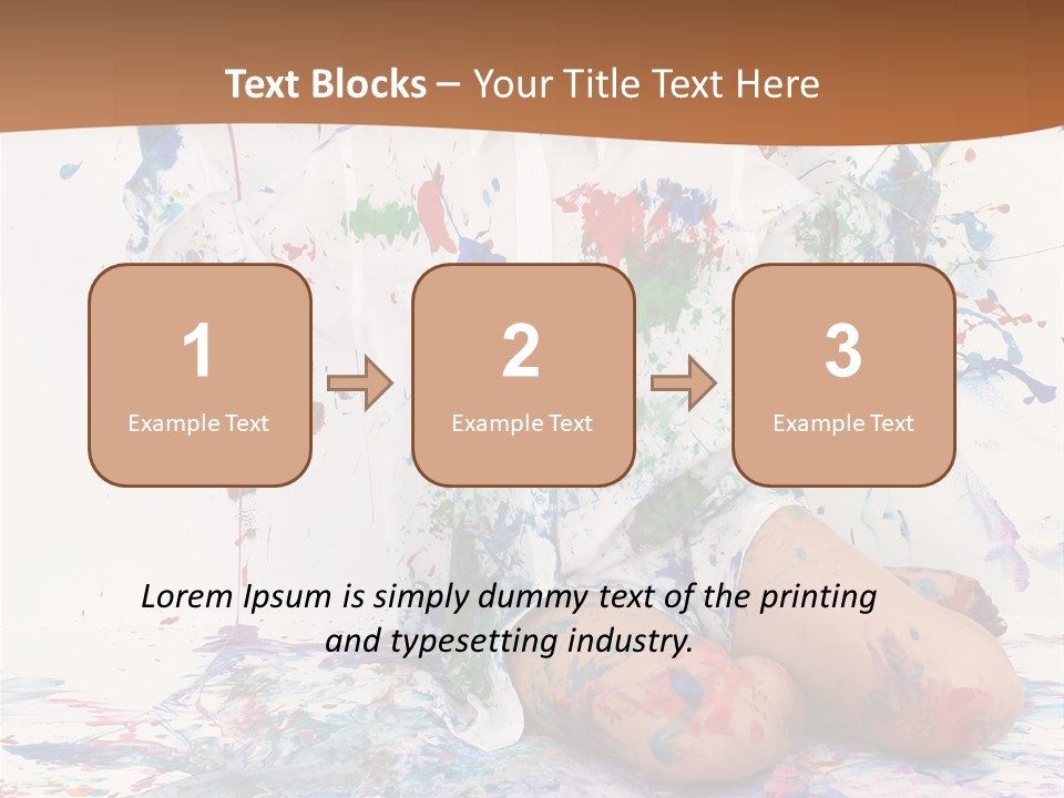 People Paint Cute PowerPoint Template