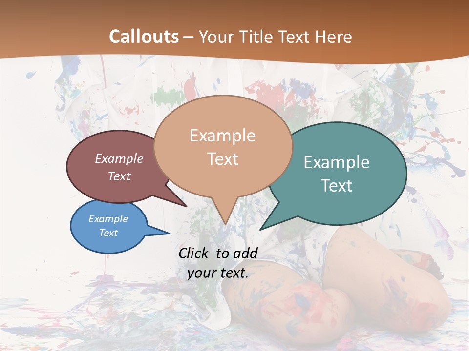 People Paint Cute PowerPoint Template