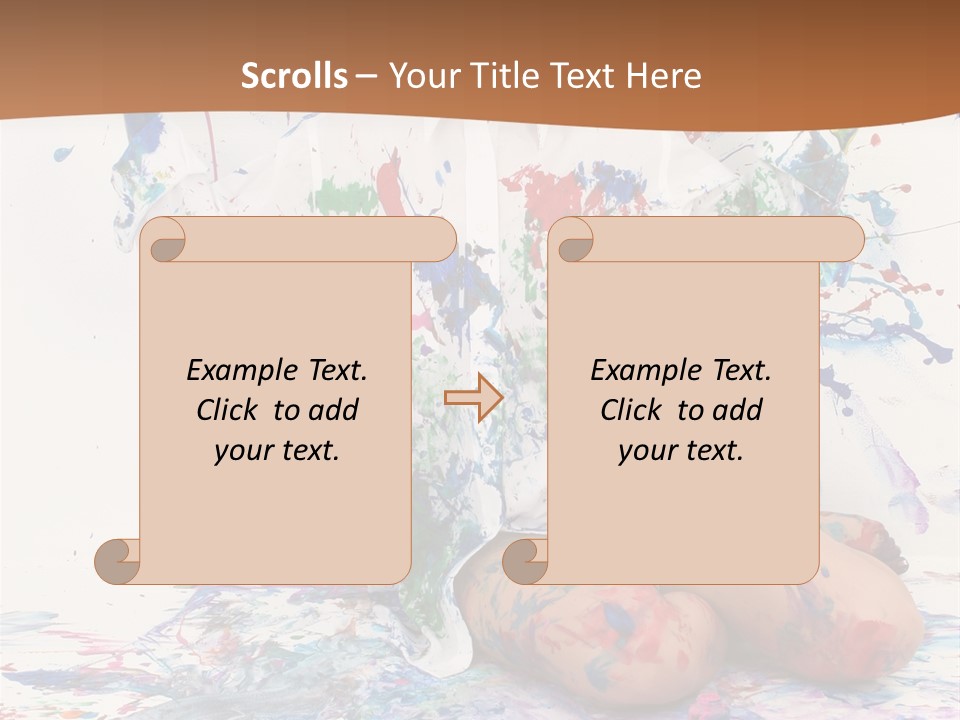 People Paint Cute PowerPoint Template