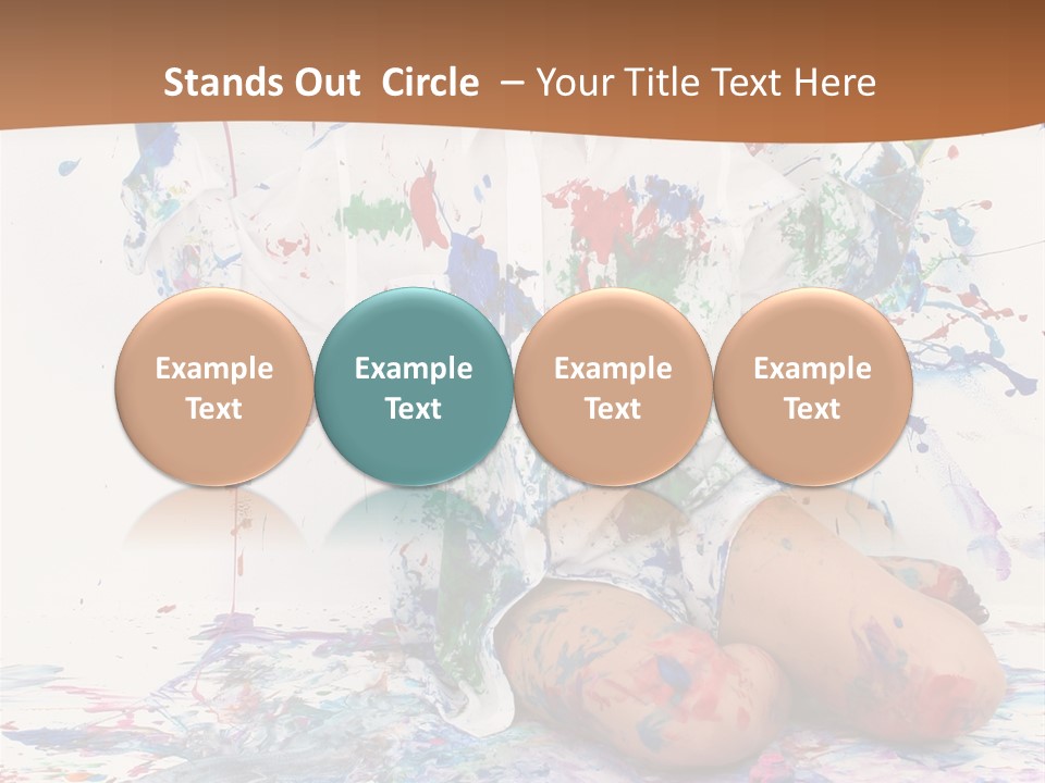 People Paint Cute PowerPoint Template