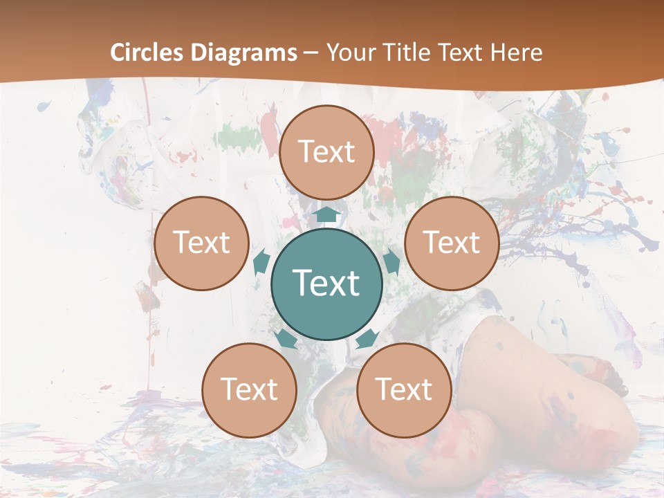 People Paint Cute PowerPoint Template