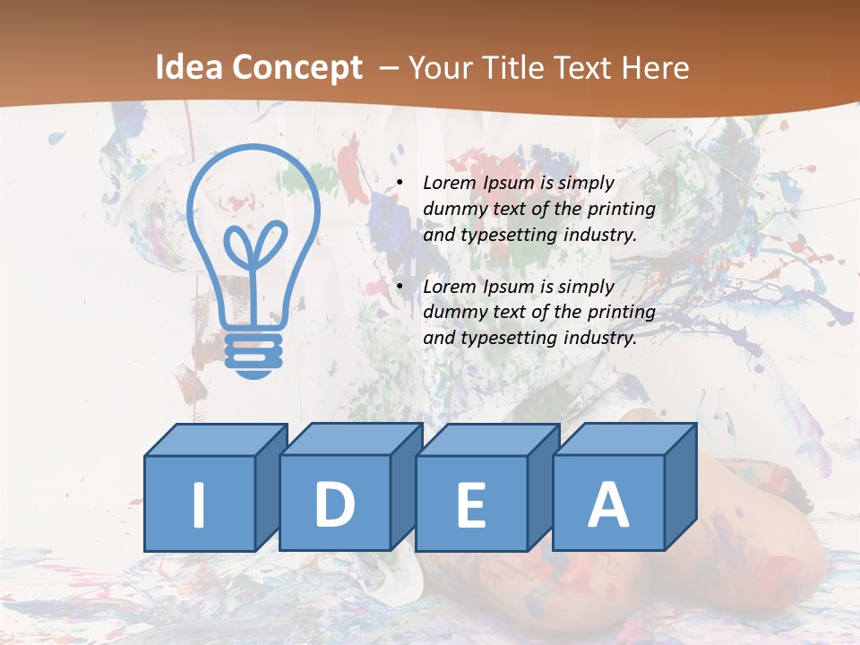 People Paint Cute PowerPoint Template