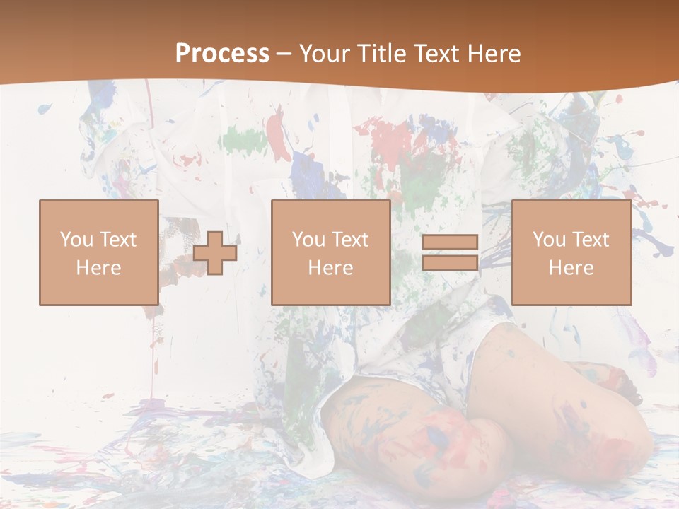 People Paint Cute PowerPoint Template