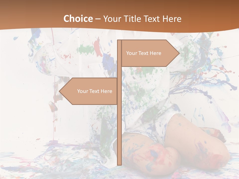 People Paint Cute PowerPoint Template