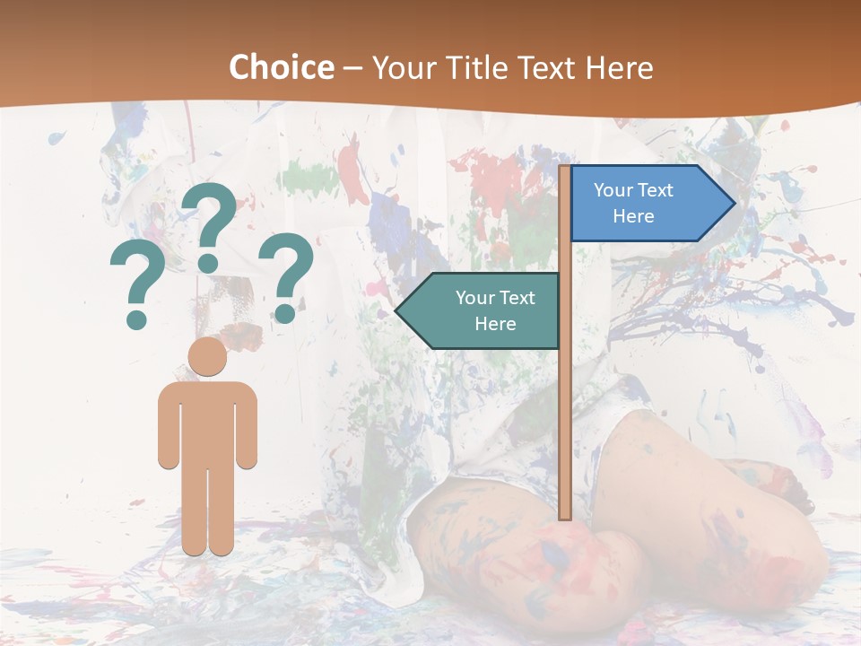 People Paint Cute PowerPoint Template