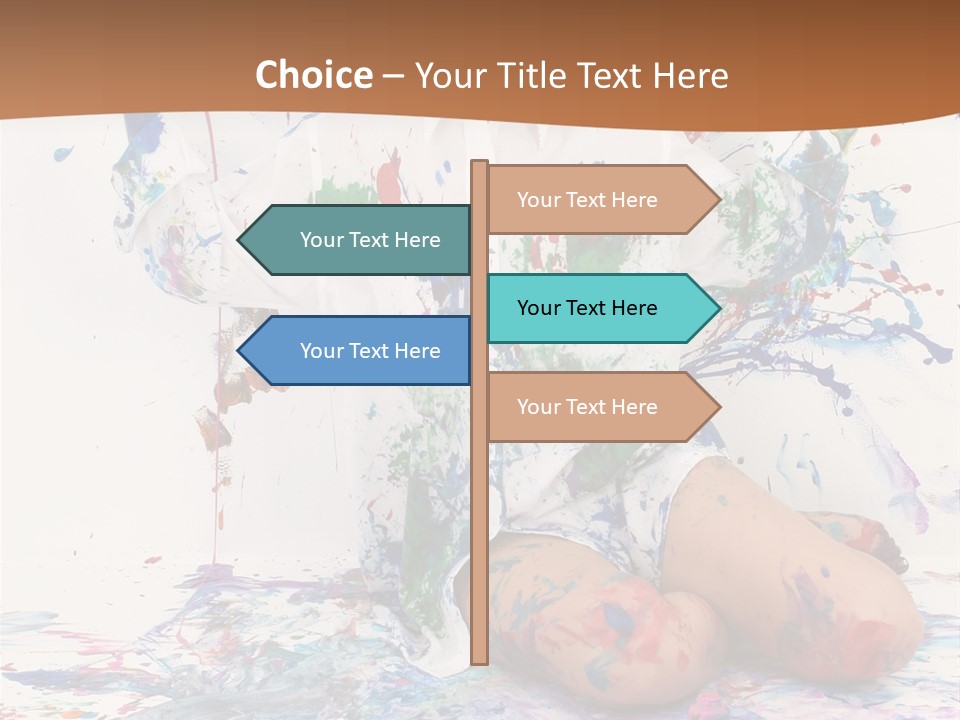 People Paint Cute PowerPoint Template