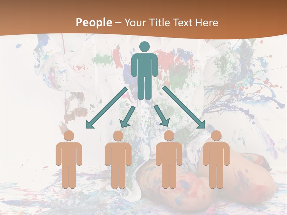 People Paint Cute PowerPoint Template