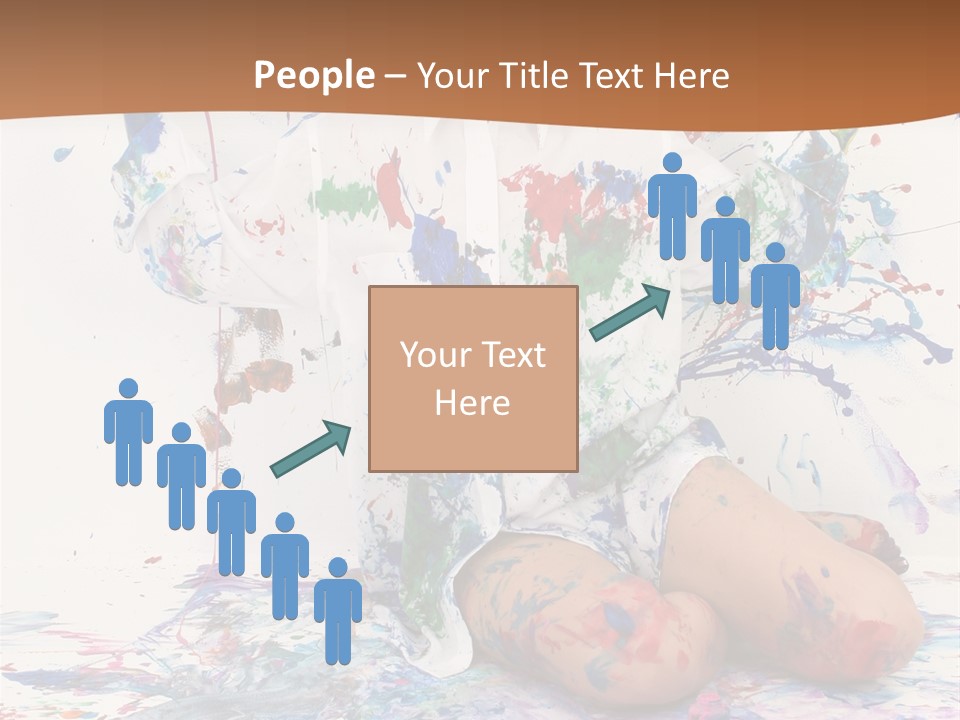 People Paint Cute PowerPoint Template