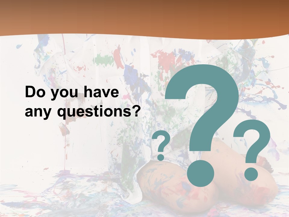 People Paint Cute PowerPoint Template