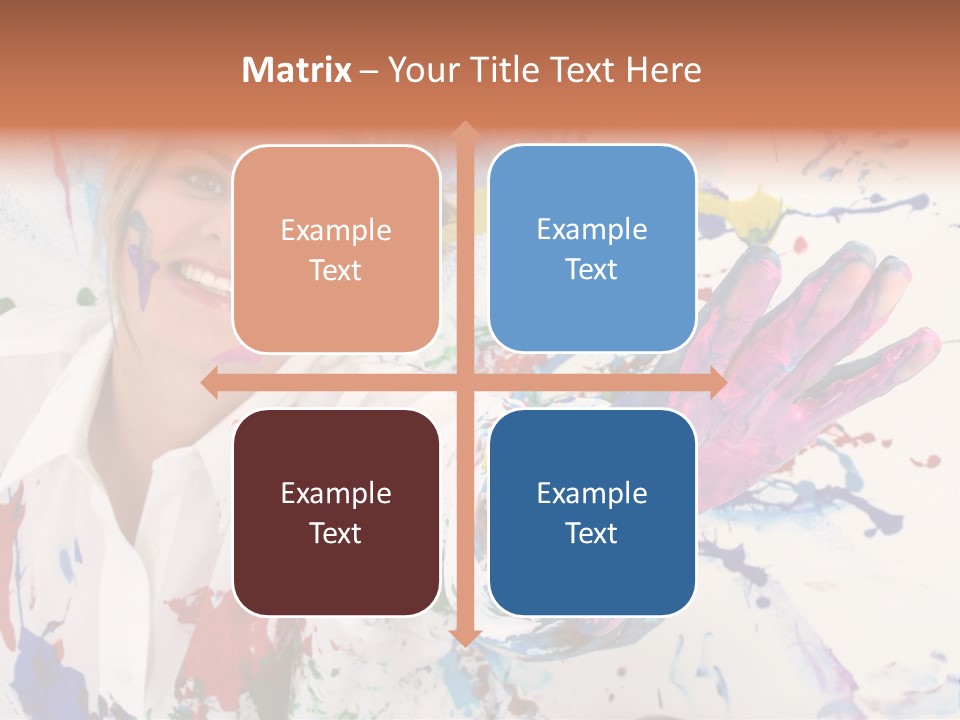 Funny Student Splatter PowerPoint Template