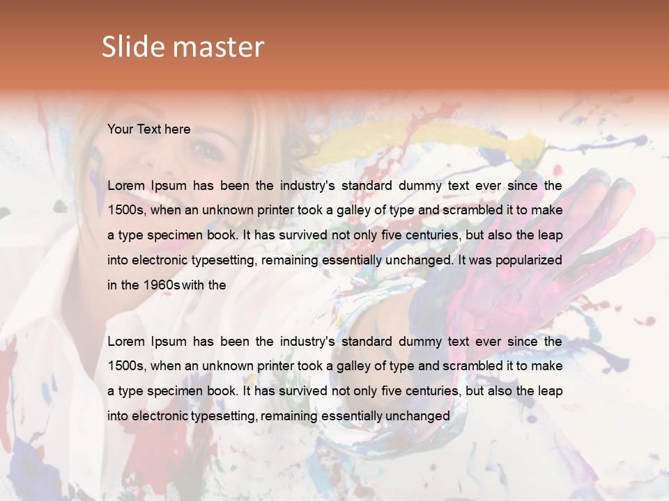 Funny Student Splatter PowerPoint Template