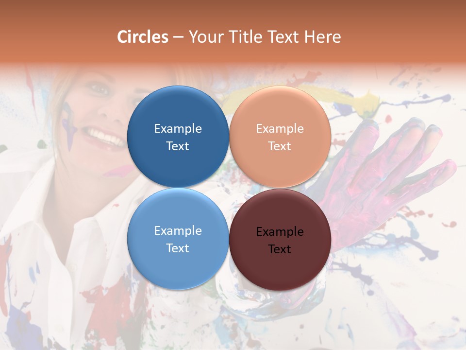 Funny Student Splatter PowerPoint Template