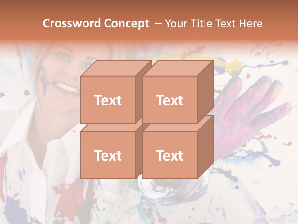 Funny Student Splatter PowerPoint Template