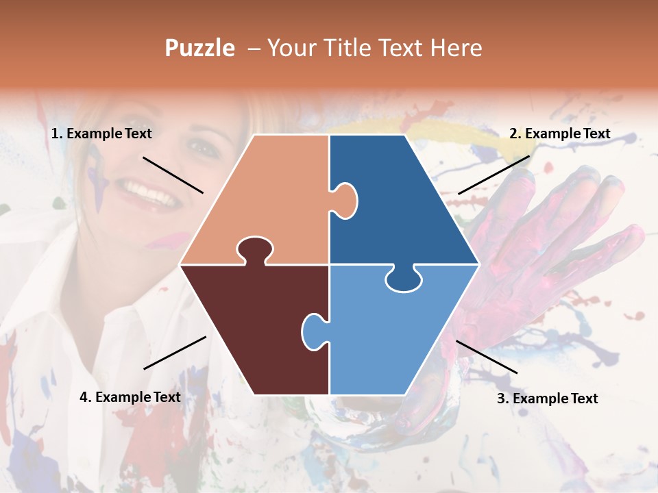 Funny Student Splatter PowerPoint Template