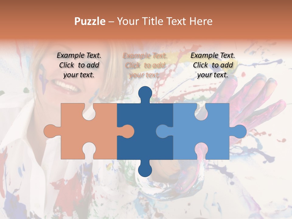 Funny Student Splatter PowerPoint Template