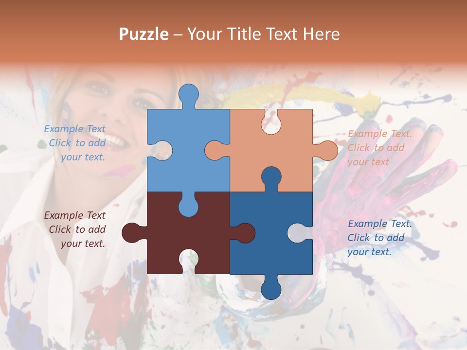 Funny Student Splatter PowerPoint Template