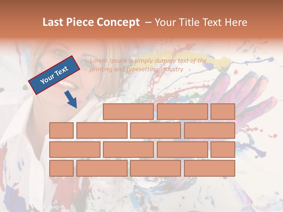 Funny Student Splatter PowerPoint Template