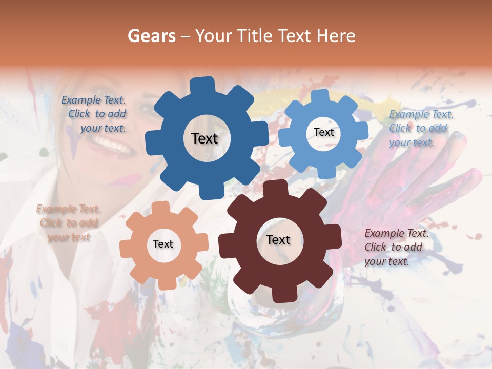 Funny Student Splatter PowerPoint Template