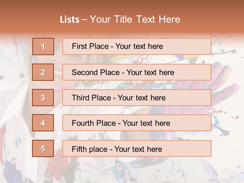 Funny Student Splatter PowerPoint Template