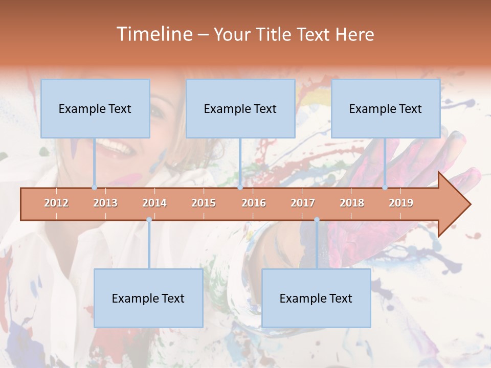 Funny Student Splatter PowerPoint Template