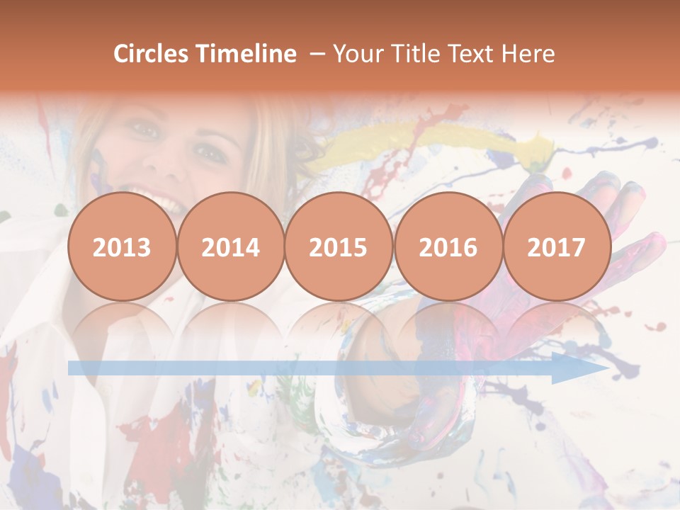 Funny Student Splatter PowerPoint Template