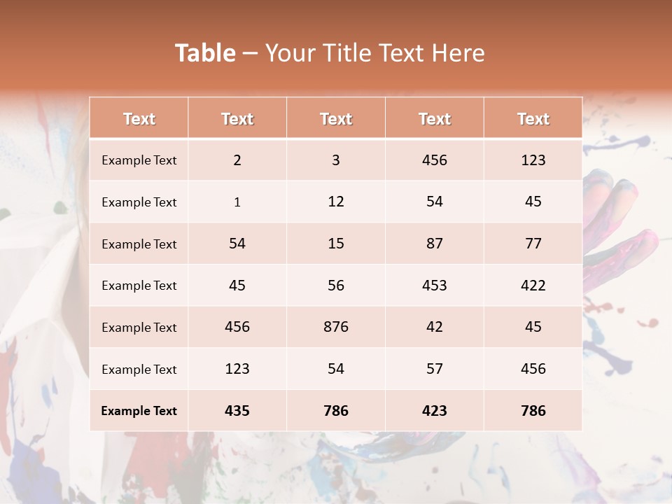 Funny Student Splatter PowerPoint Template