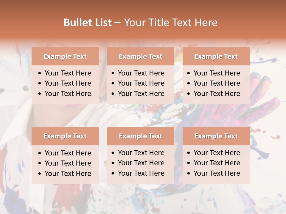 Funny Student Splatter PowerPoint Template