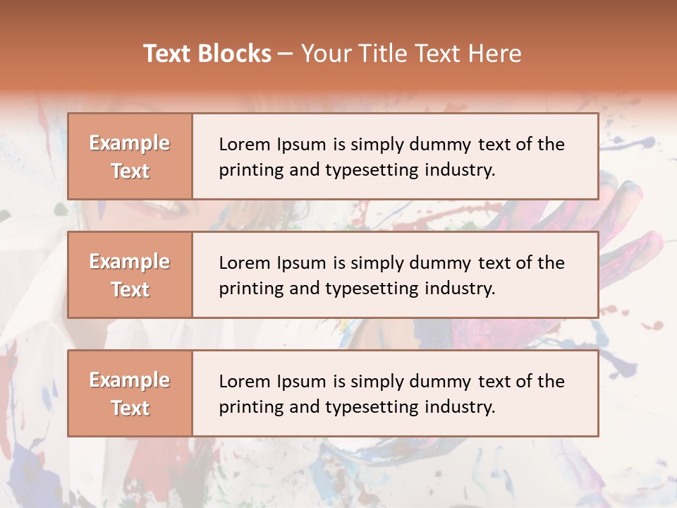Funny Student Splatter PowerPoint Template