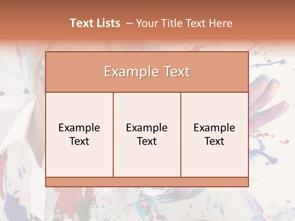 Funny Student Splatter PowerPoint Template