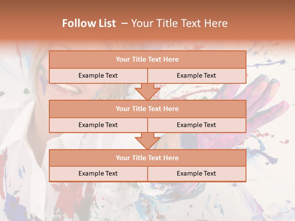 Funny Student Splatter PowerPoint Template