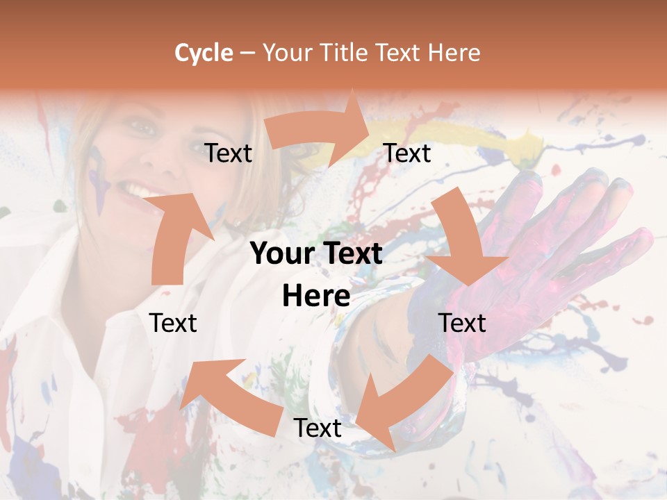 Funny Student Splatter PowerPoint Template