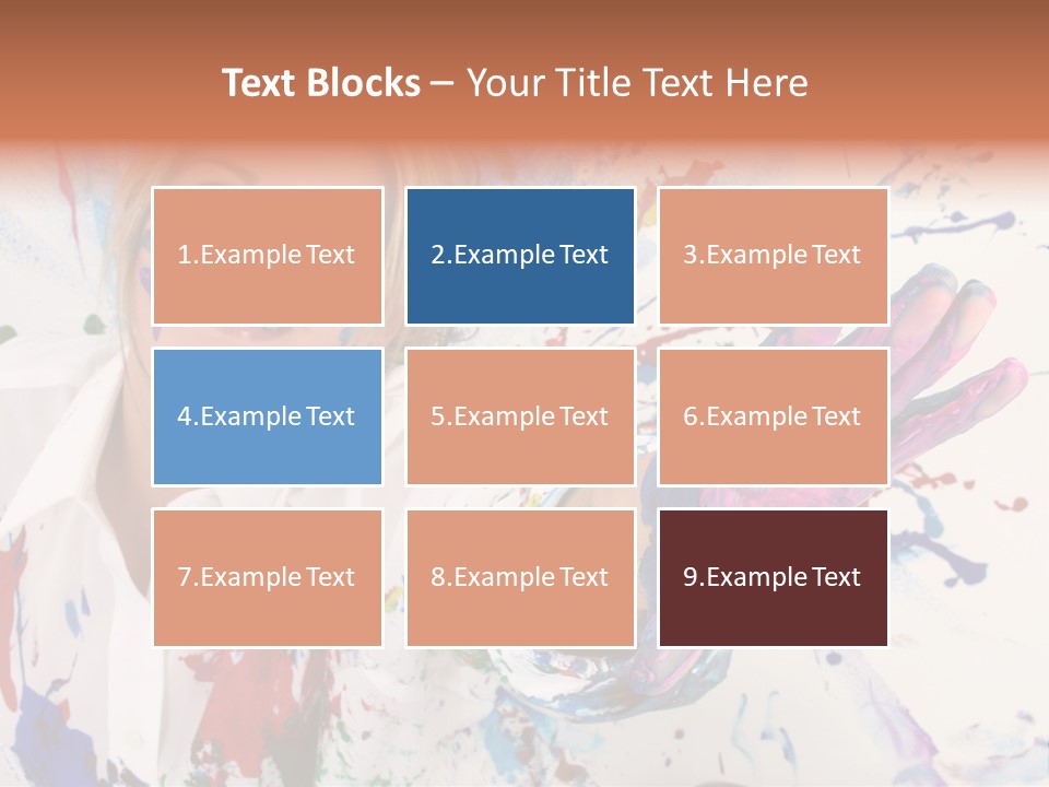 Funny Student Splatter PowerPoint Template