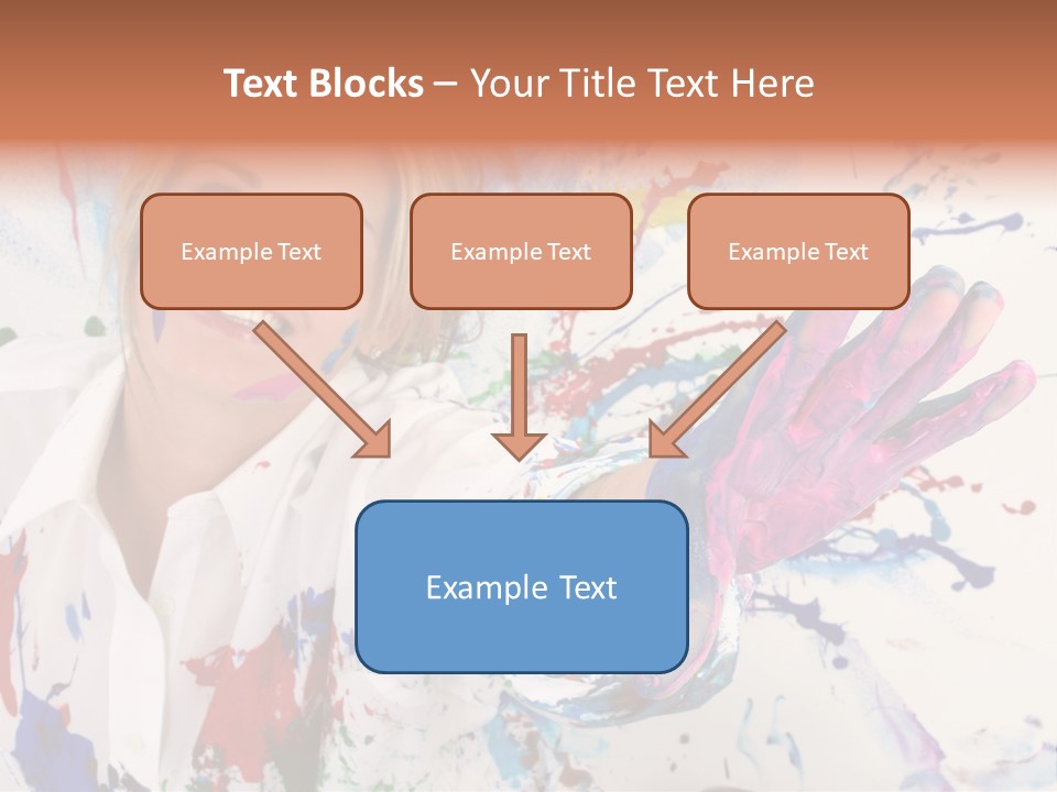 Funny Student Splatter PowerPoint Template