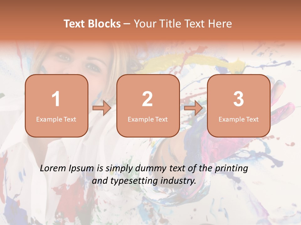 Funny Student Splatter PowerPoint Template