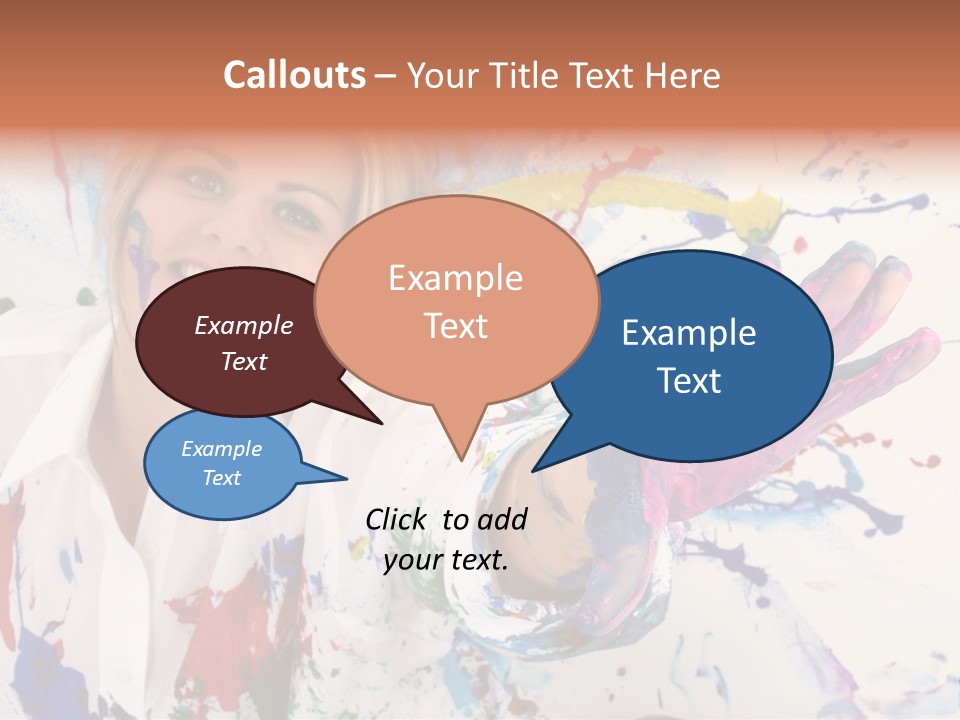 Funny Student Splatter PowerPoint Template