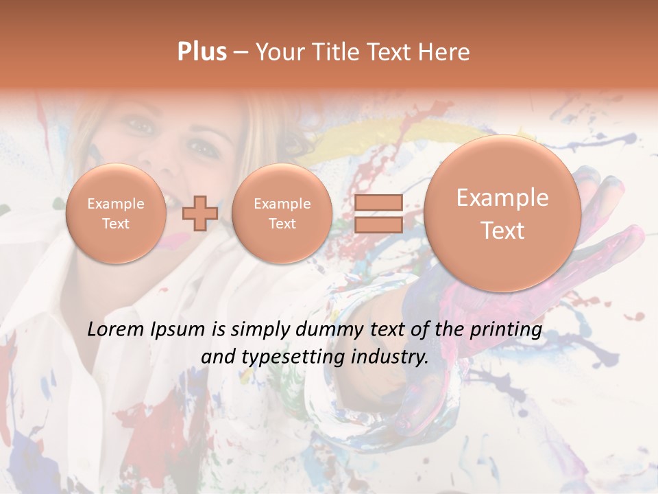 Funny Student Splatter PowerPoint Template