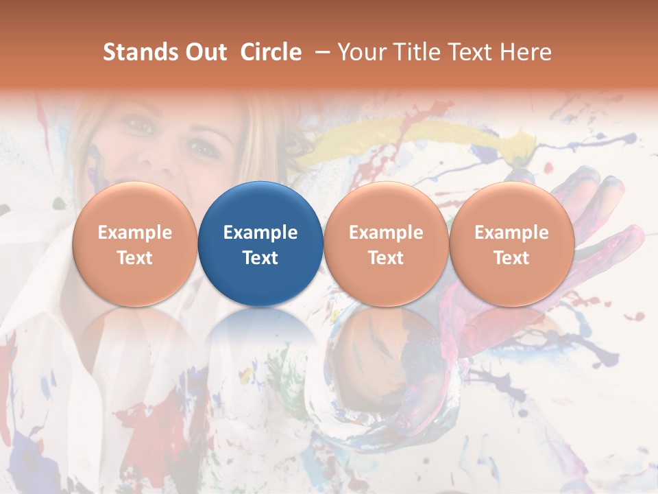 Funny Student Splatter PowerPoint Template