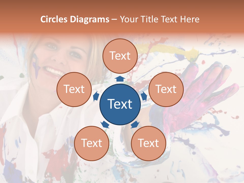 Funny Student Splatter PowerPoint Template