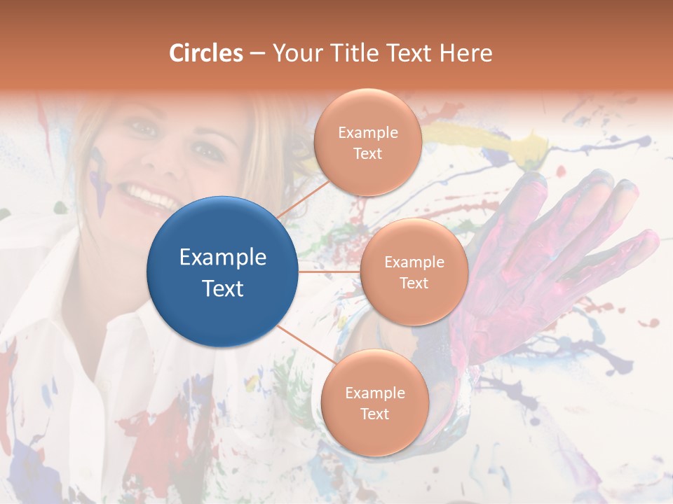 Funny Student Splatter PowerPoint Template