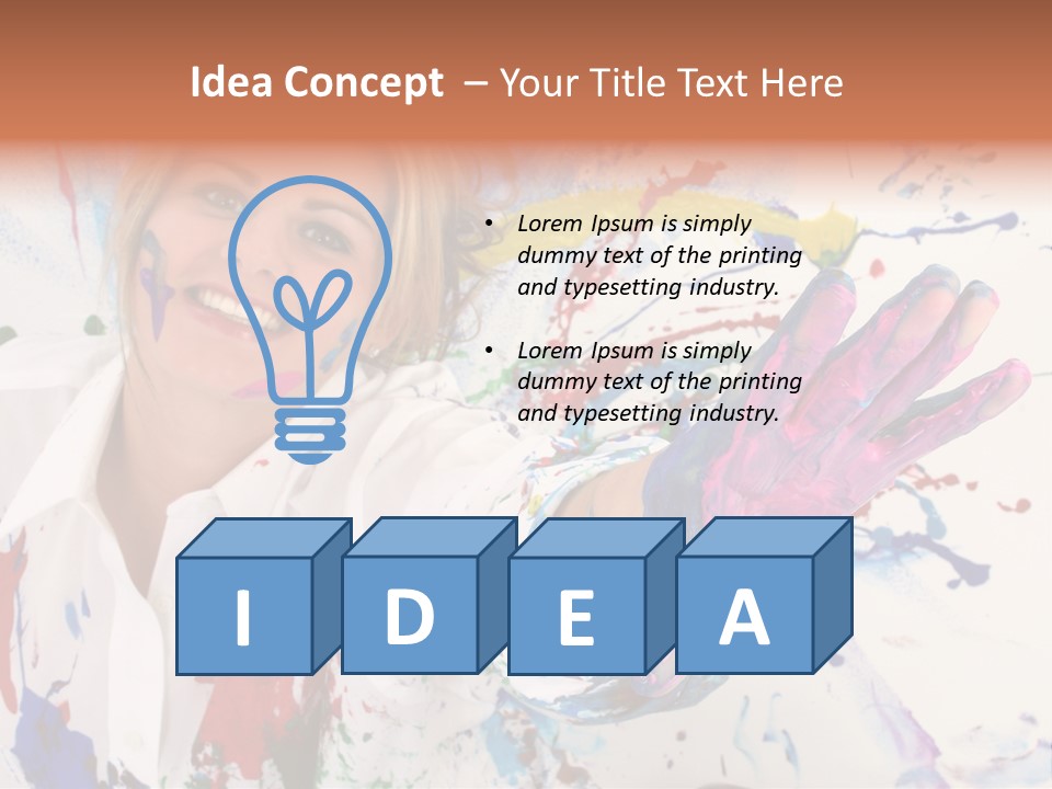 Funny Student Splatter PowerPoint Template