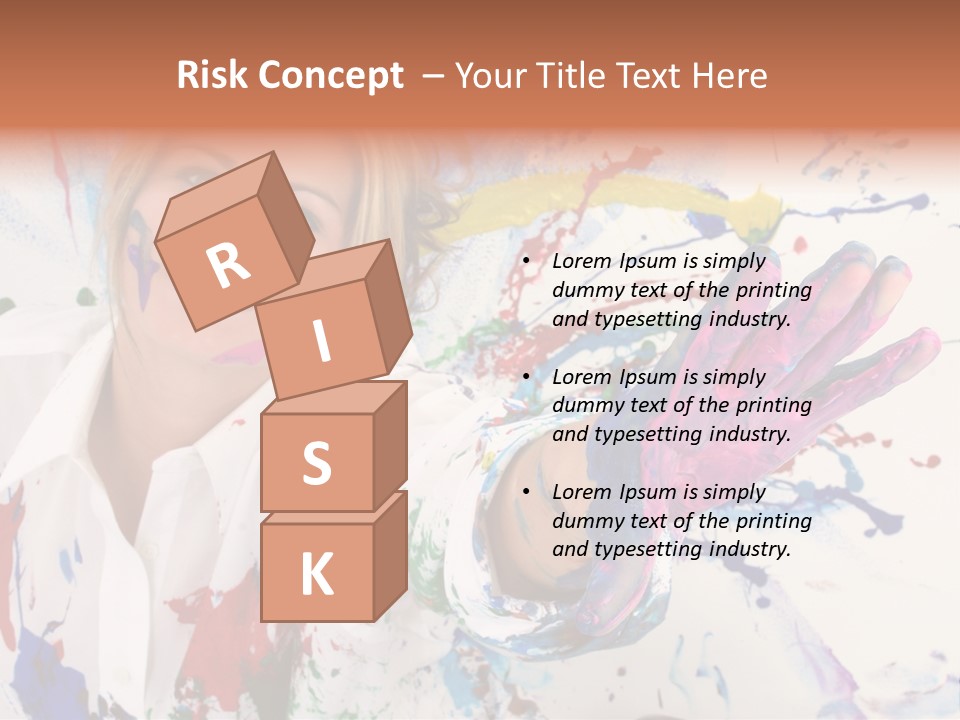 Funny Student Splatter PowerPoint Template