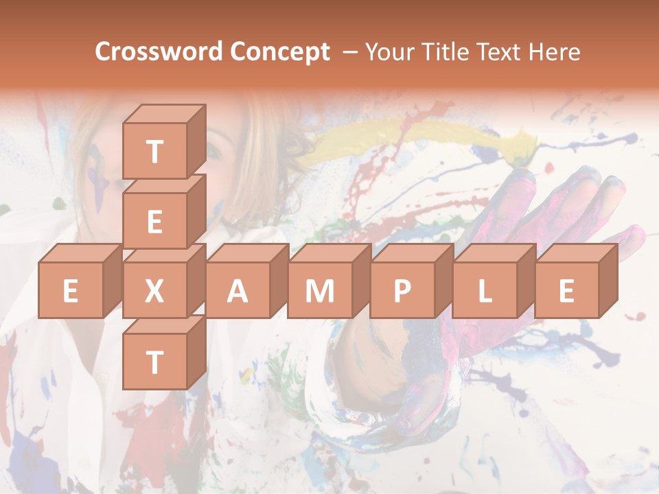 Funny Student Splatter PowerPoint Template